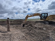 Virginia National Guard Soldiers assigned to the Powhatan-based 1033rd Engineer Support Company, 276th Engineer Battalion, 329th Regional Support Group support a multi-national exercise in Mongolia during the unit’s annual training.