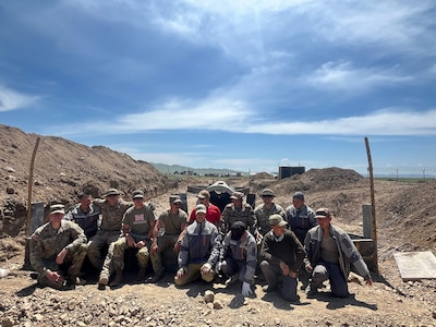 Virginia National Guard Soldiers assigned to the Powhatan-based 1033rd Engineer Support Company, 276th Engineer Battalion, 329th Regional Support Group support a multi-national exercise in Mongolia during the unit’s annual training.
