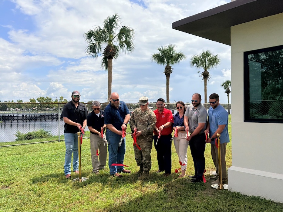 ALVA, Fla. (July 29, 2026) — The U.S. Army Corps of Engineers (USACE), Jacksonville District, marked a significant milestone with the ribbon cutting of a new hurricane-hardened lock control building at the W.P. Franklin Lock and Dam in Lee County, Florida. The Category 5-rated facility strengthens USACE’s ability to maintain critical navigation and water management operations during extreme weather events.