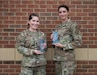 Lt. Col. Lauren Lwanga, left, a public health officer in the Kentucky Air National Guard’s 123rd Medical Group, and Capt. Leigha Bowyer-Jones, a nurse practitioner from the same unit, have been named top performers in the 2025 Air National Guard Medical Service Awards. Lwanga was selected as ANG biomedical specialist officer of the year, and Bowyer-Jones was named ANG privileged advanced practice nurse of the year. (U.S. Air National Guard photo by Airman 1st Class Angelee Barnett)