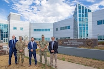 Mr. Mike Buemi, Deputy Assistant Secretary of War for Counternarcotics and Global Threats, center, visits the North American Aerospace Defense Command (NORAD) and U.S. Northern Command (USNORTHCOM) headquarters at Peterson Space Force Base in Colorado Springs, Colorado, July 28, 2026. The visit allowed Buemi and his team to meet with NORAD and USNORTHCOM Strategy, Policy and Plans leadership and discuss the combatant command's ongoing efforts to support U.S. and partner nation law enforcement agencies in countering the illicit activities of transnational criminal organizations.