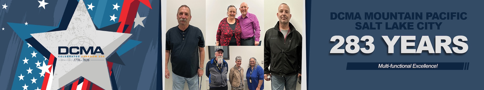 A photo collage of 8 people posing for a photo