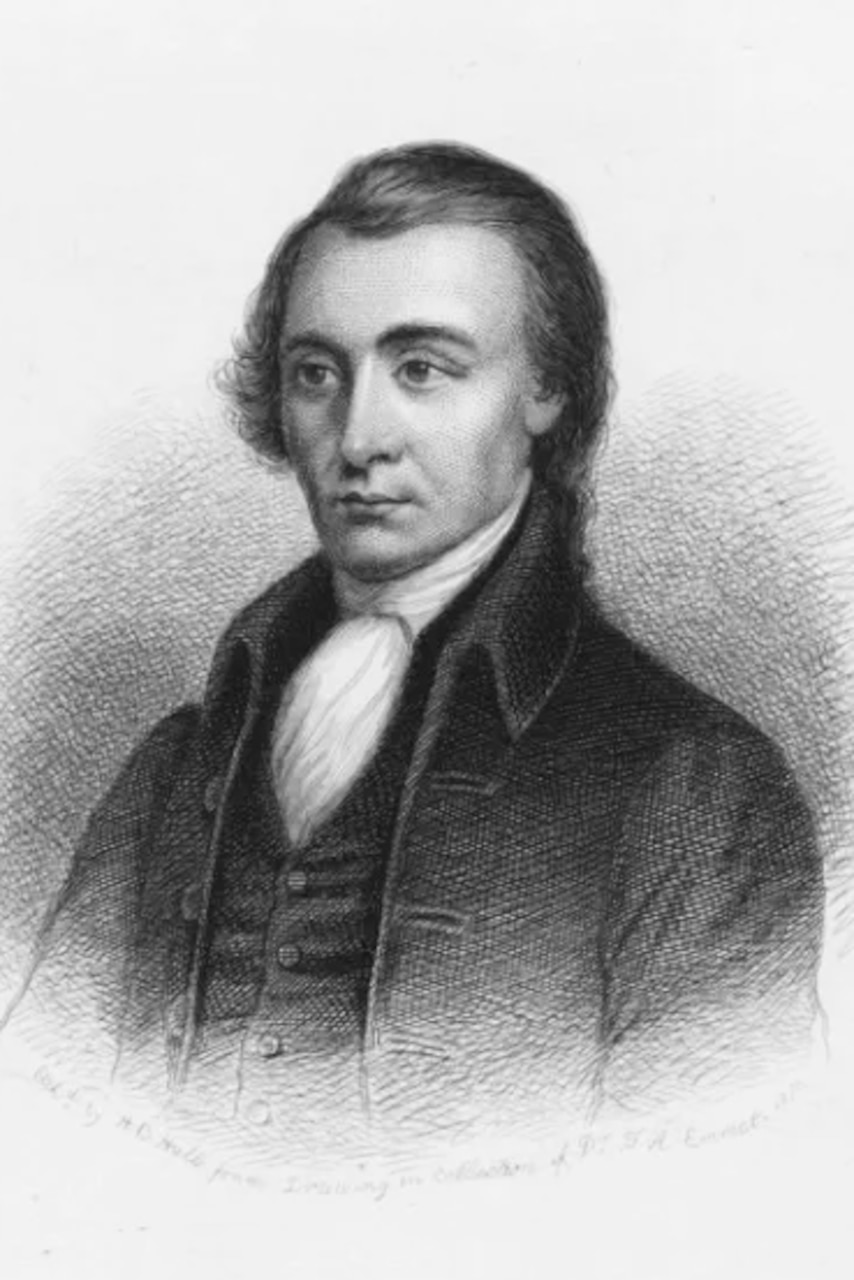 A man wearing a colonial suit.