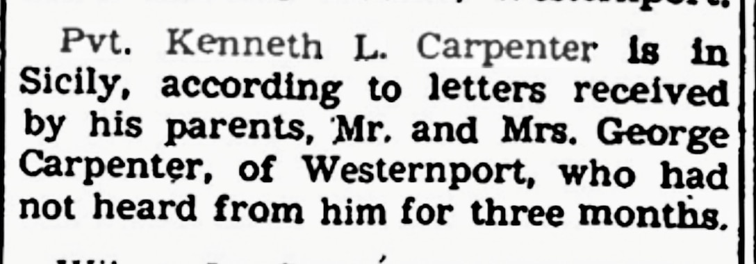 U.S. Army Pfc. Kenneth L. Carpenter