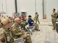 16th Air Force leaders provides opening remarks.