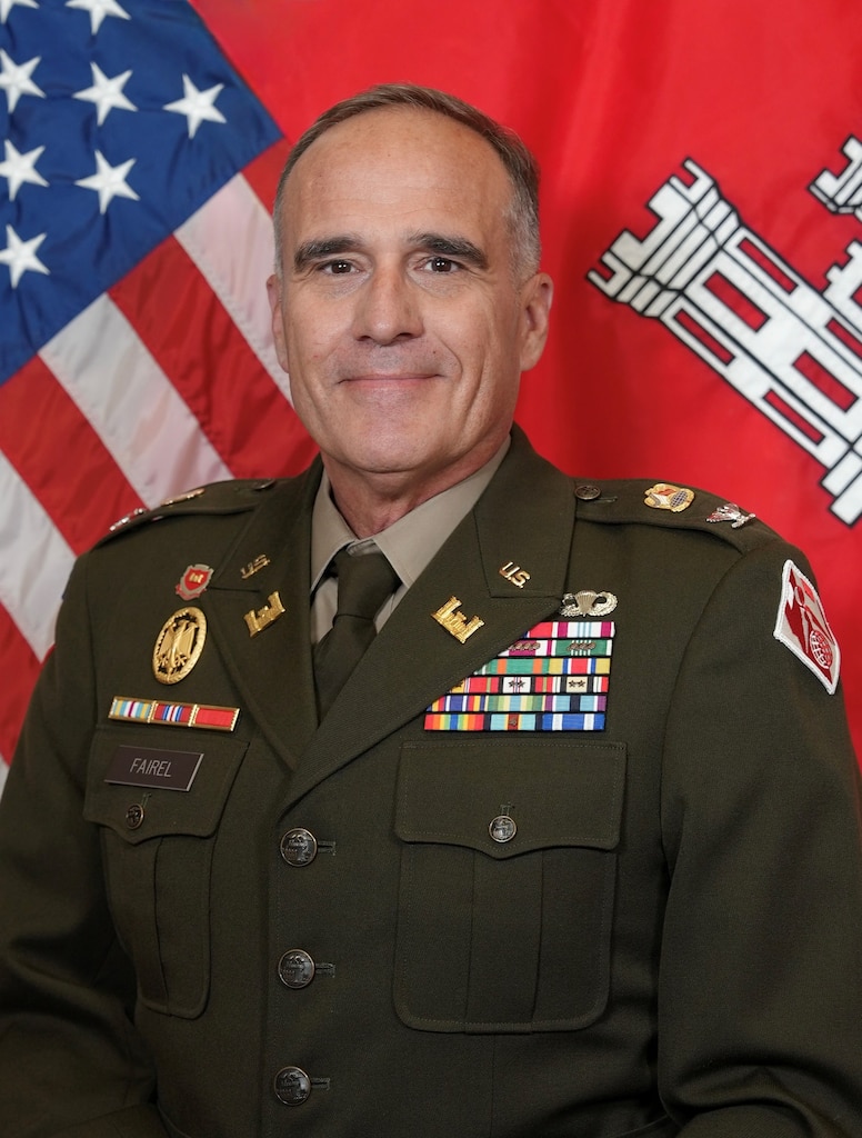 Colonel Robert R. Fairel assumed command of the Savannah District, U.S. Army Corps of Engineers, on July 31, 2026.