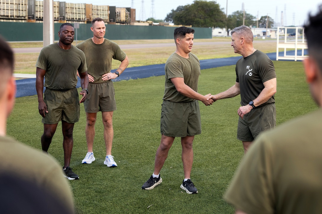 Marine Corps logistics commander emphasizes readiness, stewardship at Blount Island