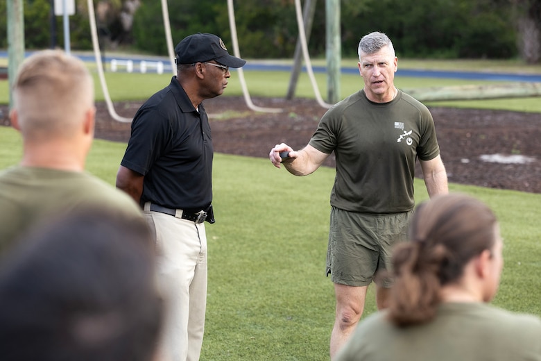 Marine Corps logistics commander emphasizes readiness, stewardship at Blount Island