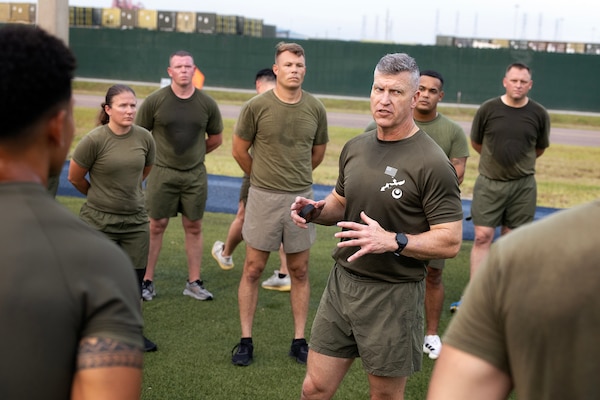 Marine Corps logistics commander emphasizes readiness, stewardship at Blount Island
