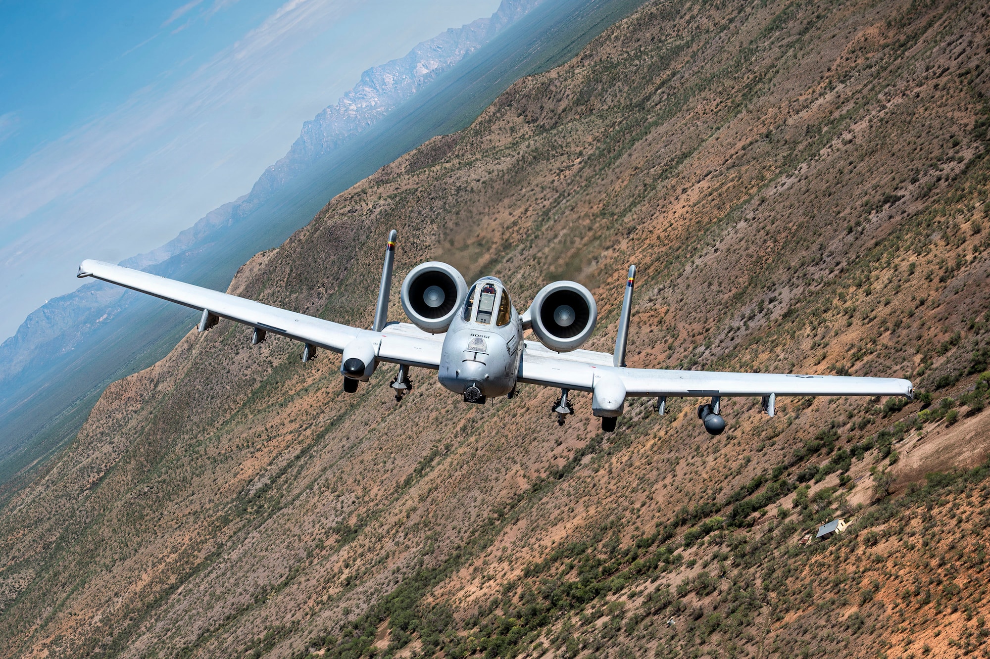 A-10C Thunderbolt II flying over Arizona.