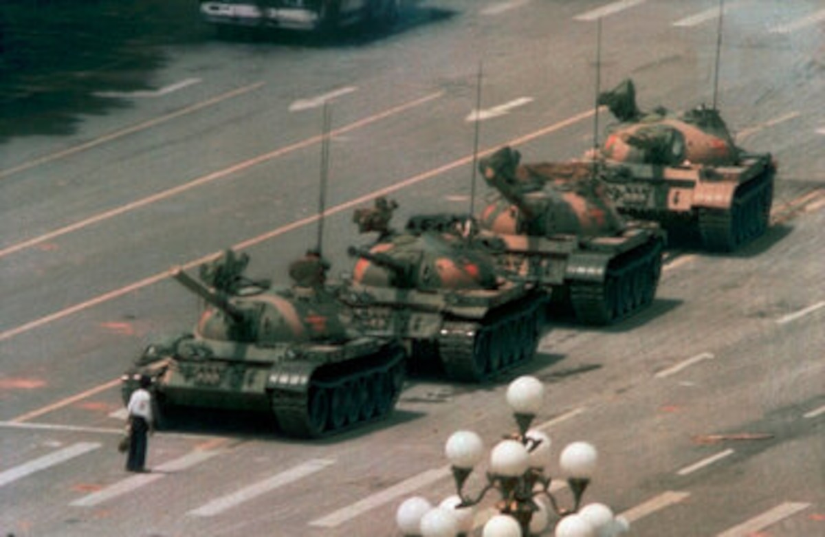 ank Man from Tiananmen Square 4 June 1989