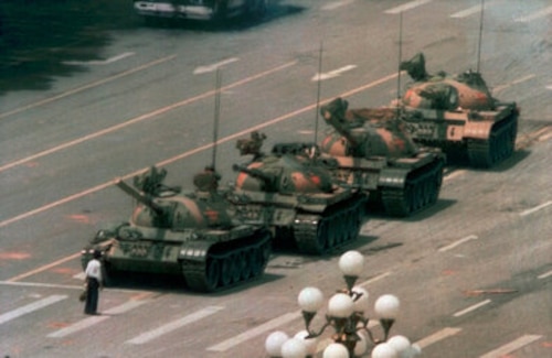 ank Man from Tiananmen Square 4 June 1989