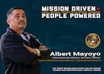 Naval Medical Forces Development Command and Navy Medicine Operational Training Command (NMOTC) are mission driven and people powered. Albert Mayoyo is the International Military Student Officer at NMOTC and coordinates all the training for international military students at the command’s training centers, ensuring they receive the highest level of training and 100% succession rate. (U.S. Navy graphic by Malcolm McClendon)