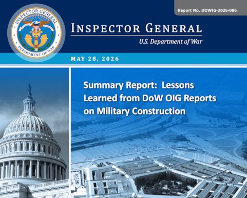 Summary Report: Lessons Learned from DoW OIG Reports on Military Construction (Report No. DOWIG 2026 086)