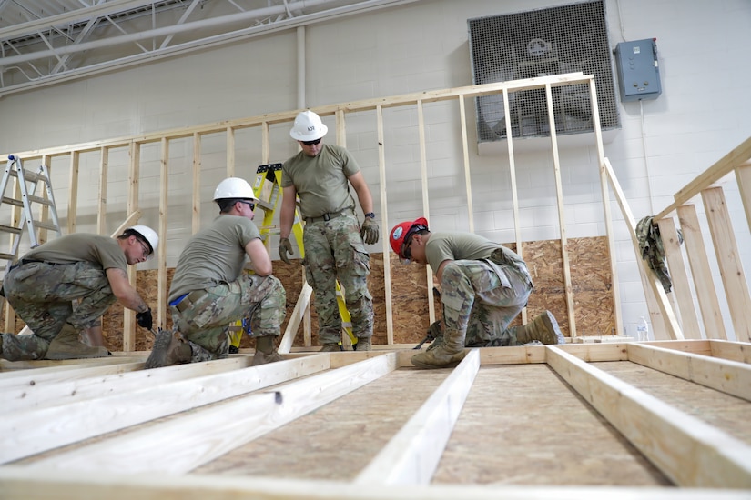 The 207th Engineer Company completed three separate projects at the three separate locations for their annual training, utilizing both their horizontal and vertical engineers.