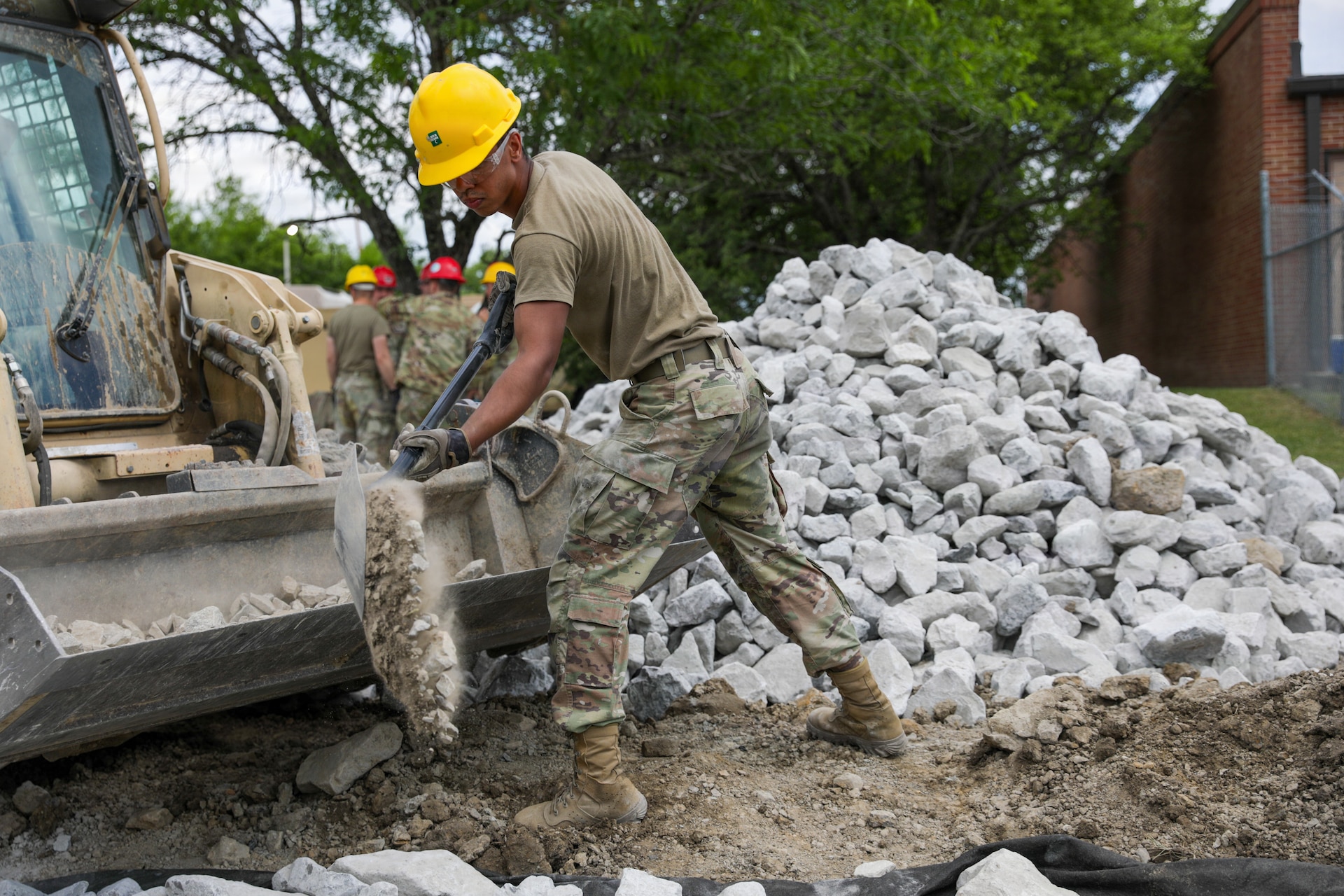 The 207th Engineer Company completed three separate projects at the three separate locations for their annual training, utilizing both their horizontal and vertical engineers.