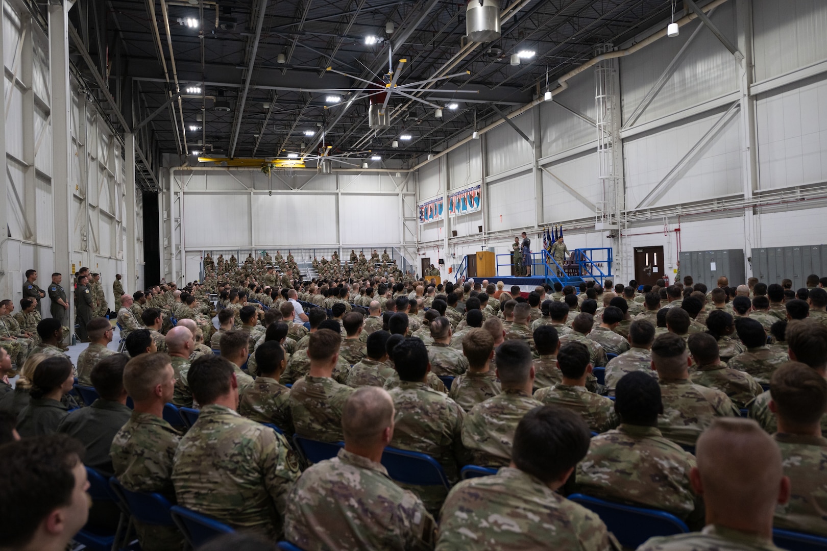 U.S. Airmen assigned to the 509th Bomb Wing attend the 2025 Omaha Trophy presentation ceremony at Whiteman Air Force Base, Missouri, May 26, 2026.
