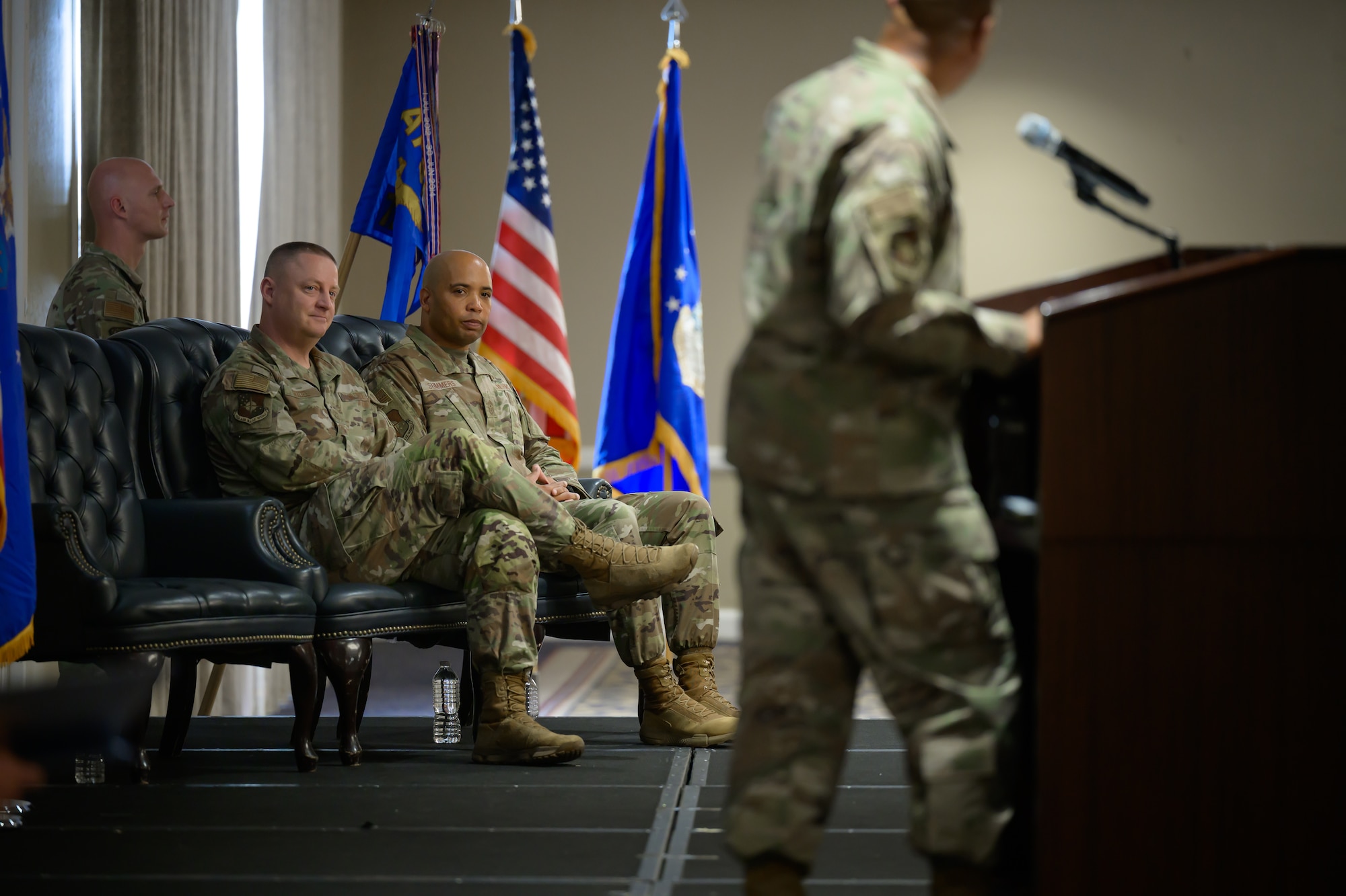 Military members conduct ceremony