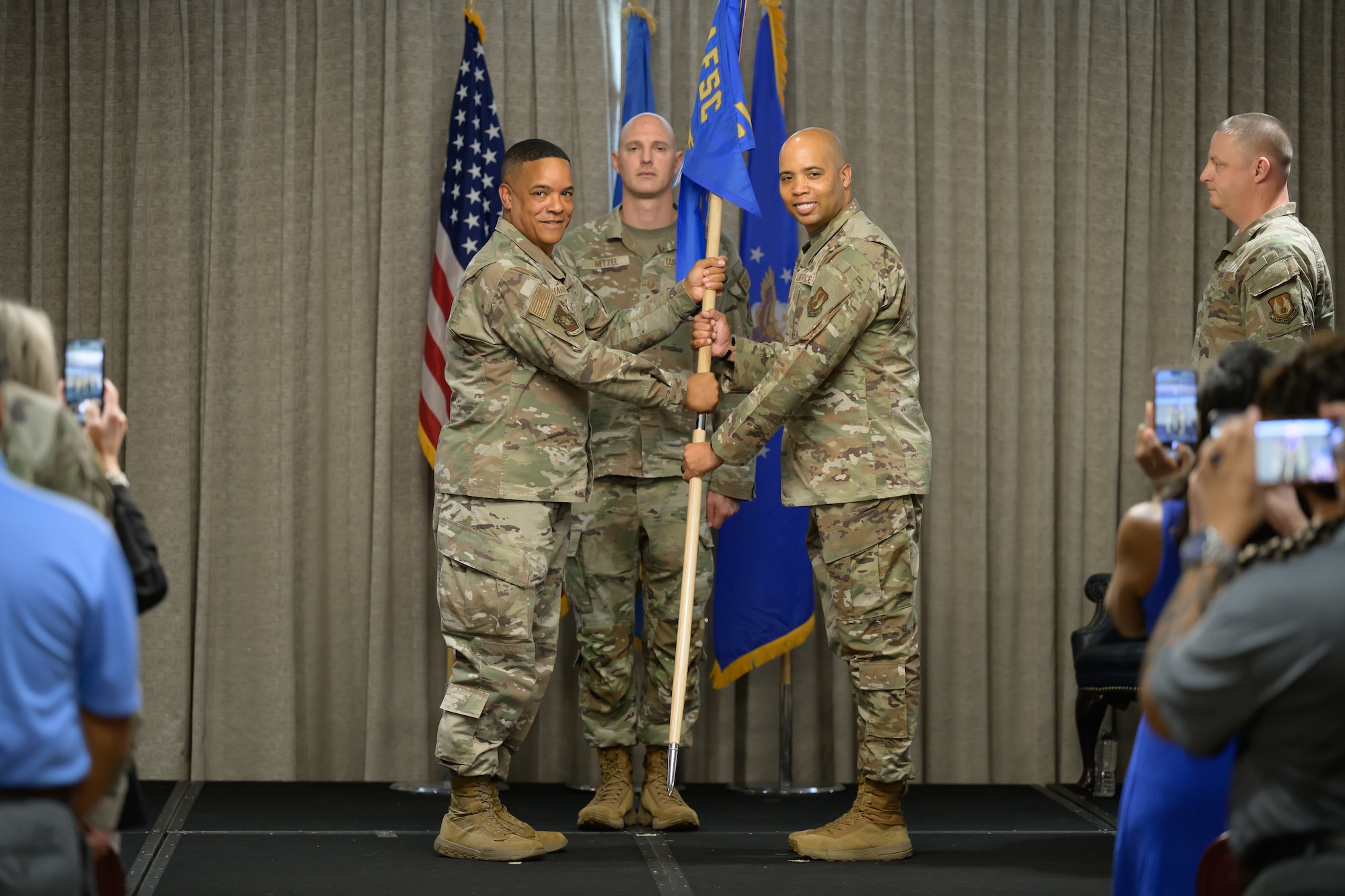 Military members conduct ceremony