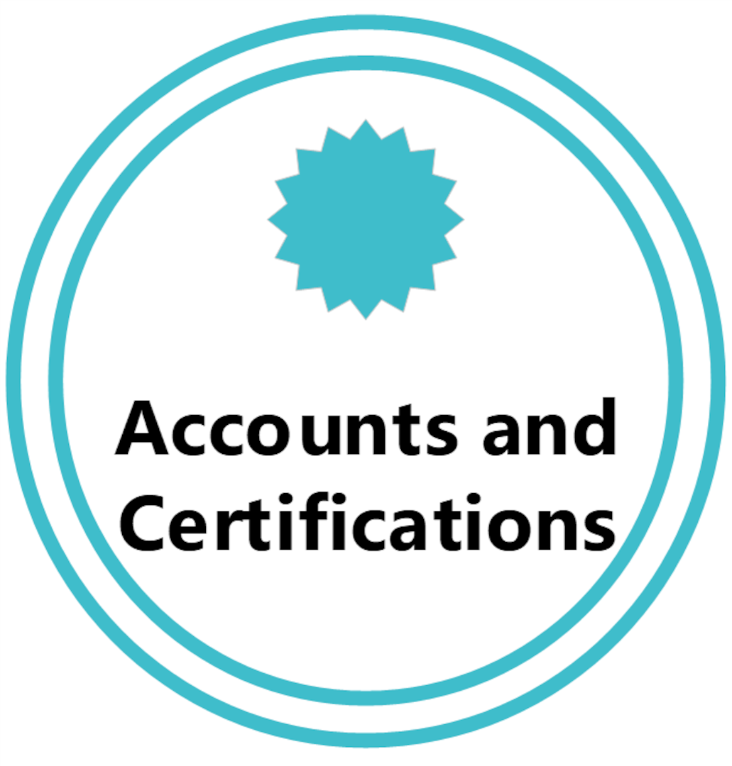 Accounts and Certifications stage of Supplier Pathway