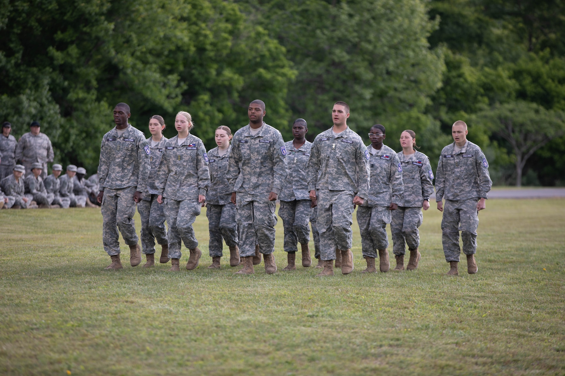 Cadets from Kentucky’s Bluegrass and Appalachian Youth ChalleNGe Academies participate in athletic and academic competitions during the Kentucky Youth ChalleNGe Intrastate Field Training Exercise at the Harold L. Disney Training Center in Artemus, May 13-14.