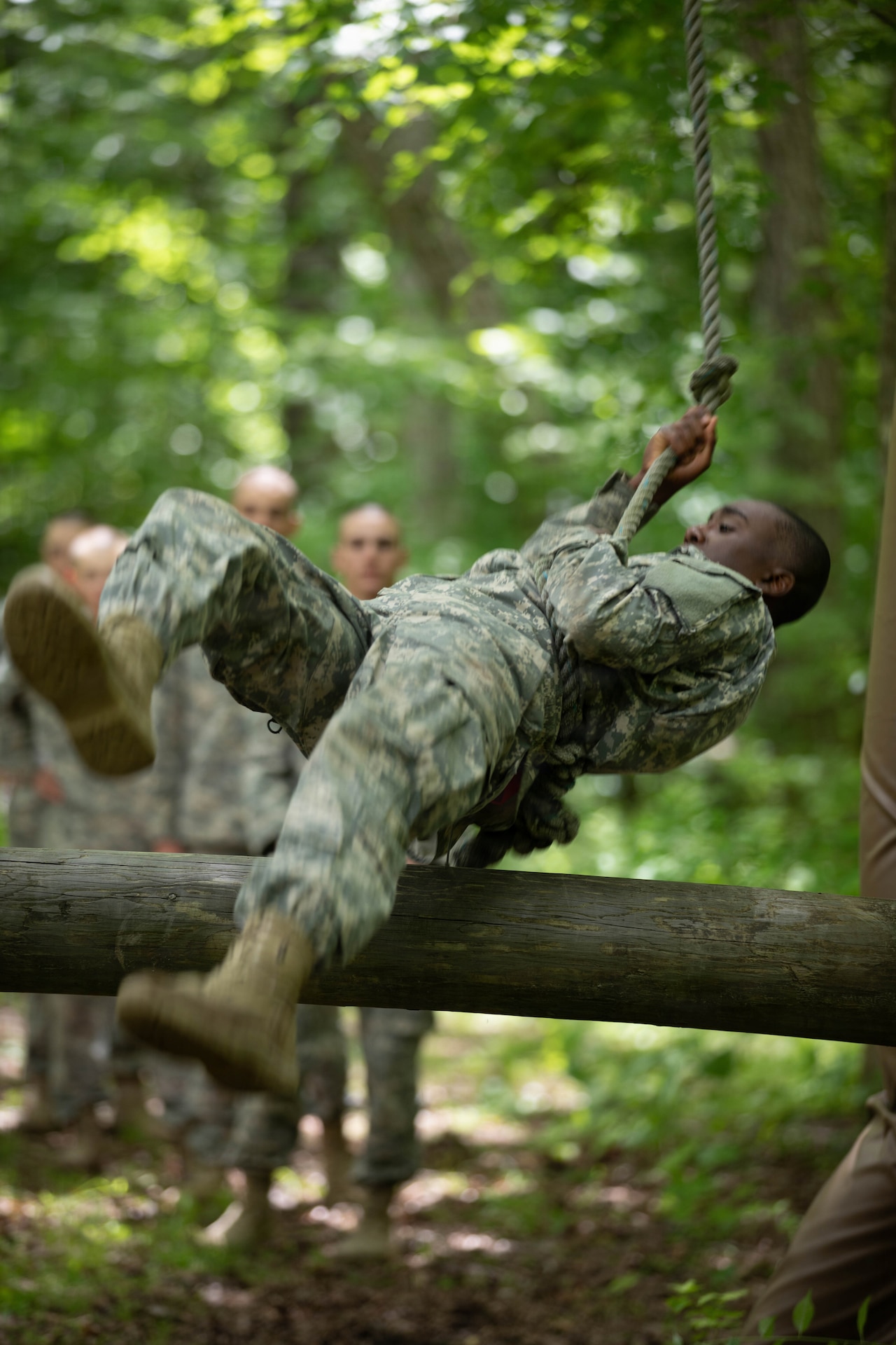 Cadets from Kentucky’s Bluegrass and Appalachian Youth ChalleNGe Academies participate in athletic and academic competitions during the Kentucky Youth ChalleNGe Intrastate Field Training Exercise at the Harold L. Disney Training Center in Artemus, May 13-14.