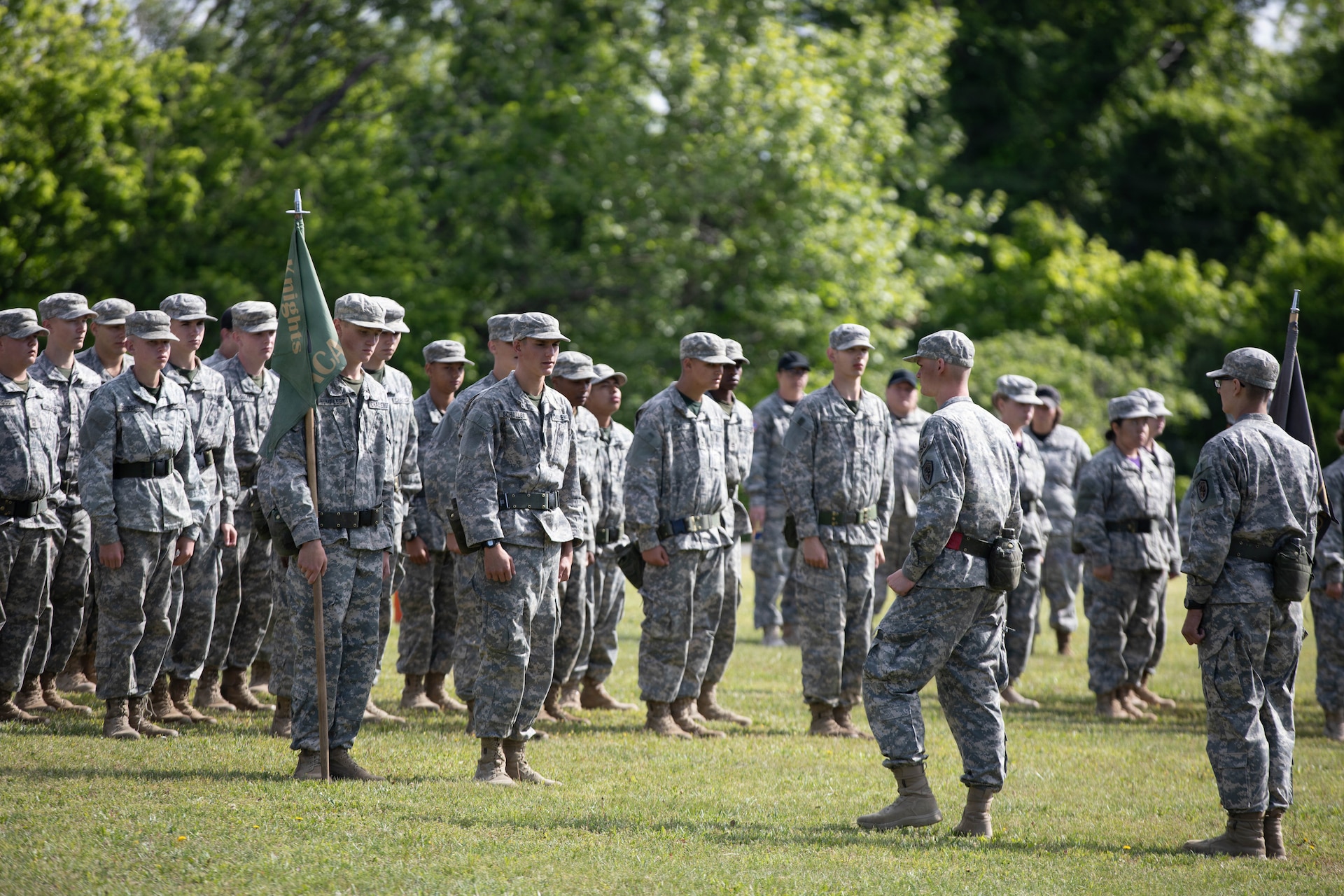Cadets from Kentucky’s Bluegrass and Appalachian Youth ChalleNGe Academies participate in athletic and academic competitions during the Kentucky Youth ChalleNGe Intrastate Field Training Exercise at the Harold L. Disney Training Center in Artemus, May 13-14.