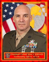 Official portrait of Lt. Col. Kane J. Kukowski.