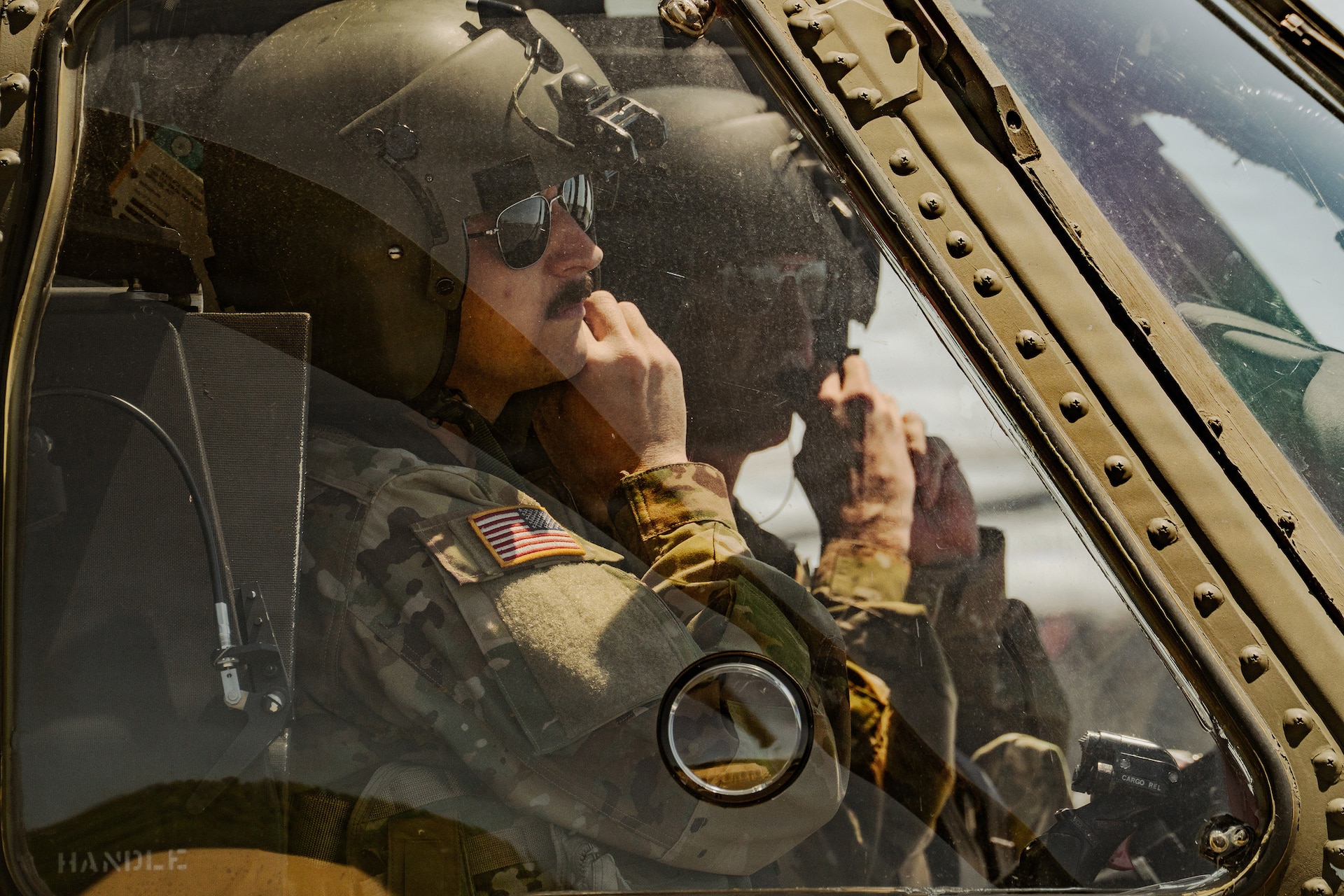 Students attending the Eastern Army National Guard Aviation Training Site, or EAATS, prepare an aircraft for take-off at Fort Indiantown Gap, Pennsylvania, May 12, 2026.