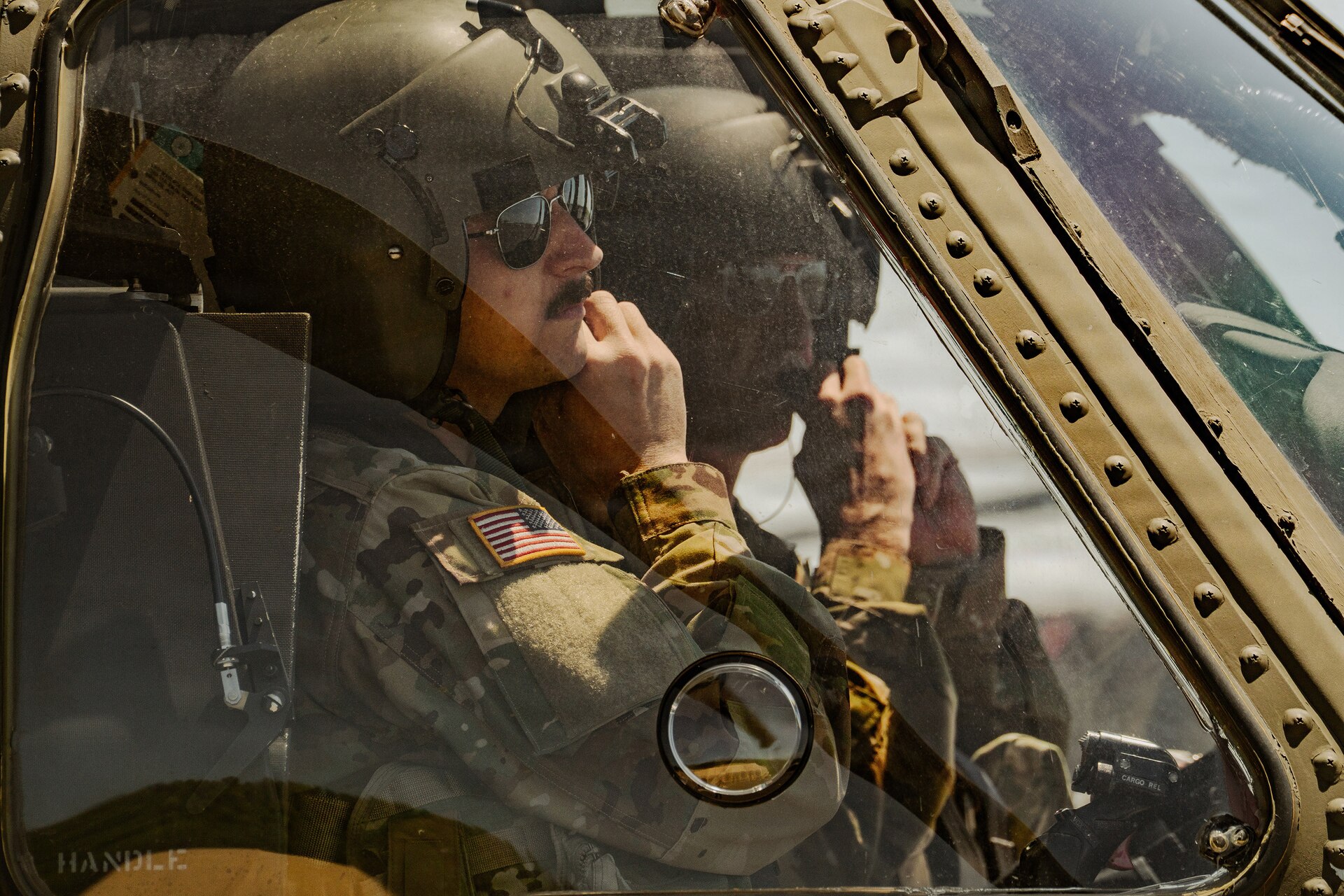 Students attending the Eastern Army National Guard Aviation Training Site, or EAATS, prepare an aircraft for take-off at Fort Indiantown Gap, Pennsylvania, May 12, 2026.