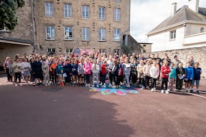 Soldiers assigned to the 101st Airborne Division (Air Assault) visited Notre Dame Primary School in Carentan, France, on June 2, 2026, and met with approximately 60 students as part of an annual outreach effort connecting young people with U.S. service members.

The students, ages 9 and 10 and in fourth and fifth grades, enthusiastically welcomed the Screaming Eagles. 
Sarah Passquier, City of Carentan director of culture and events, said the annual visit helps keep history alive for younger generations.

(U.S. Army photo by Capt. Jennifer French)