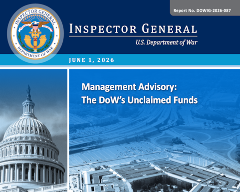 Management Advisory: The DoW’s Unclaimed Funds (Report No. DOWIG-2026-087)