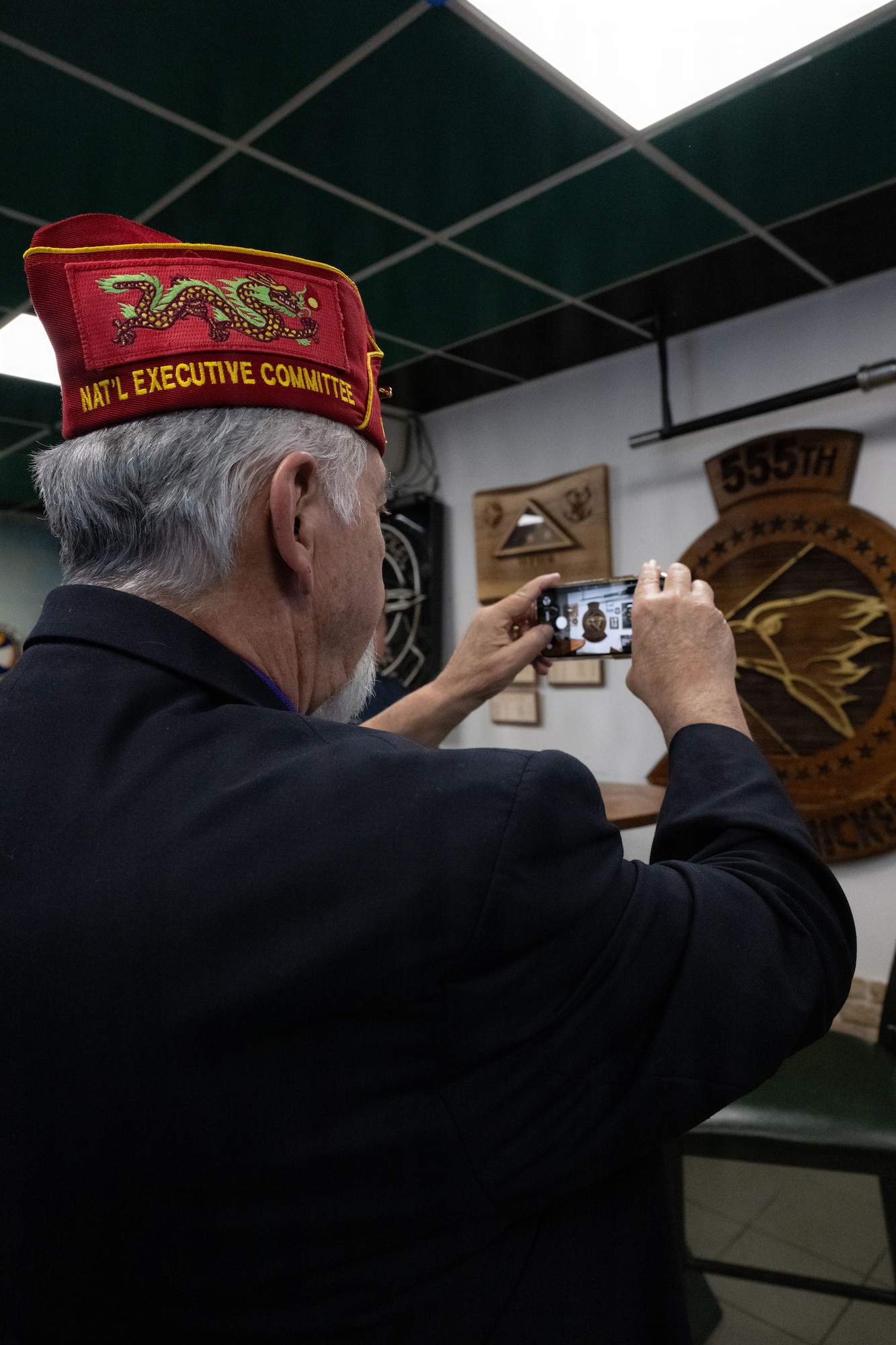 Stockenberger takes a picture.