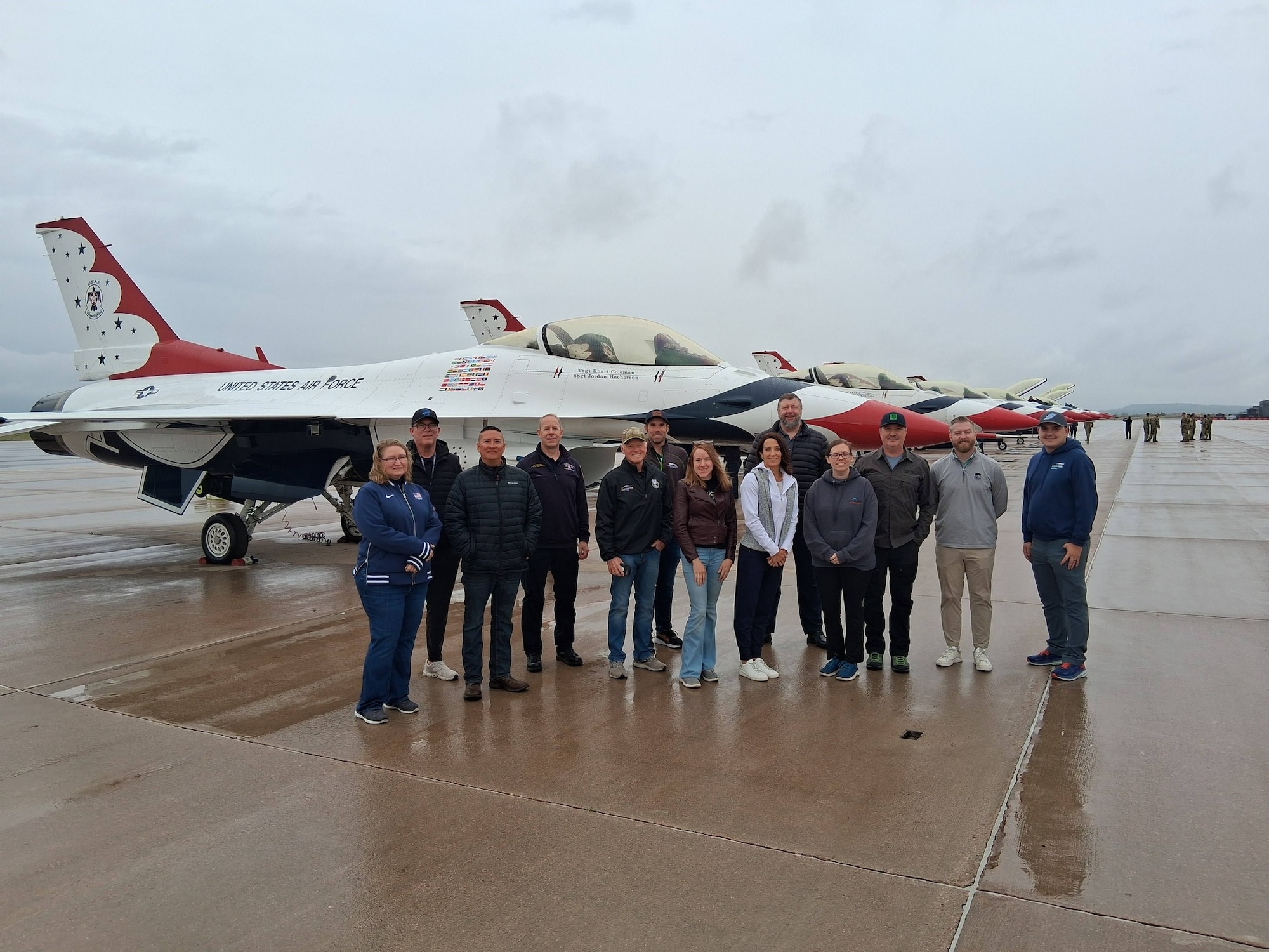 Civic leaders take a C-130 orientation flight