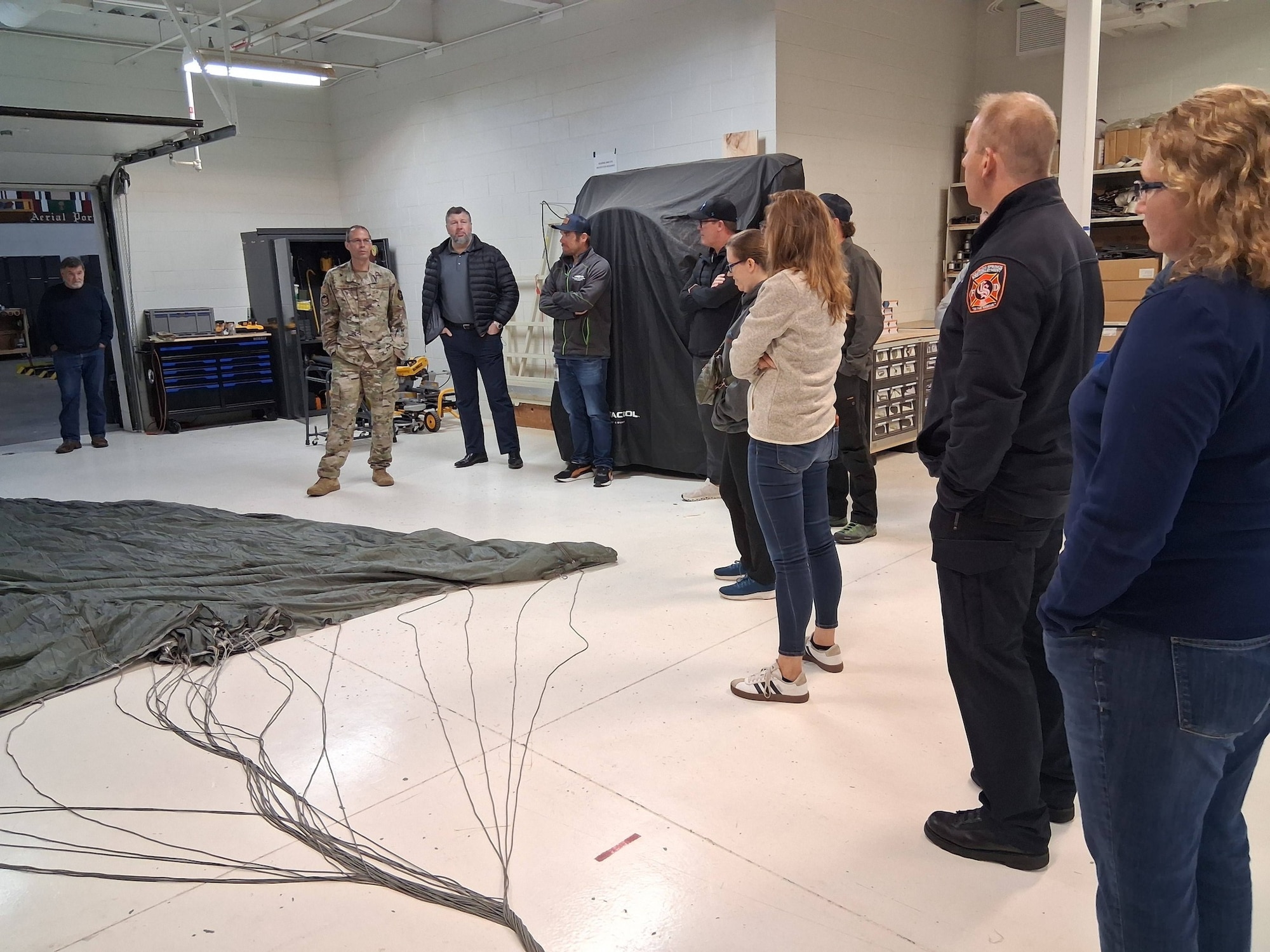 Civic leaders take a C-130 orientation flight