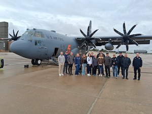 Civic leaders take a C-130 orientation flight