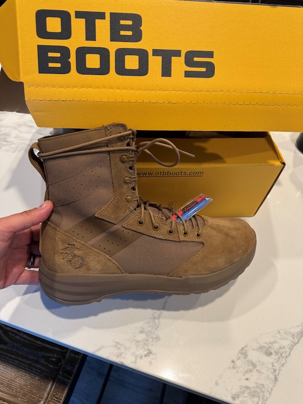 The OTB Carbon 8, M-Flex 8, and Tropical Boot models are now authorized to be worn by Marines as the first TAA-compliant boots approved by the USMC.