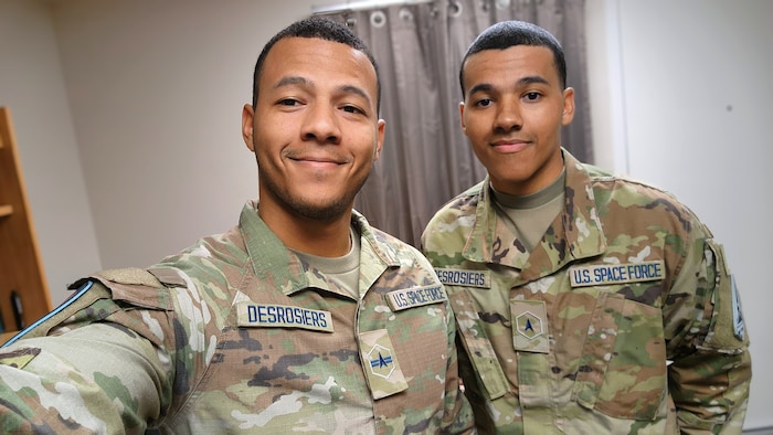 Two brothers in technical school for the Space Force.