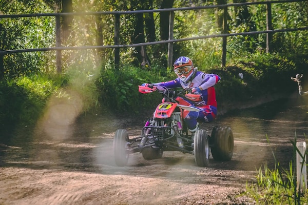 Man on ATV.