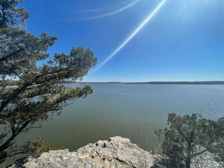 Scenic view of lake