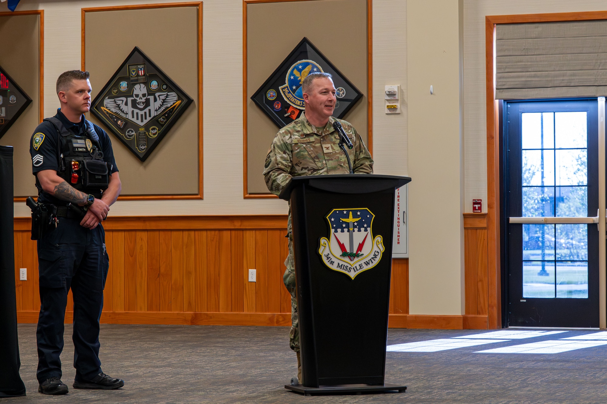 Col. Daniel Voorhies makes remarks at the 2026 National Police Week opening ceremony.