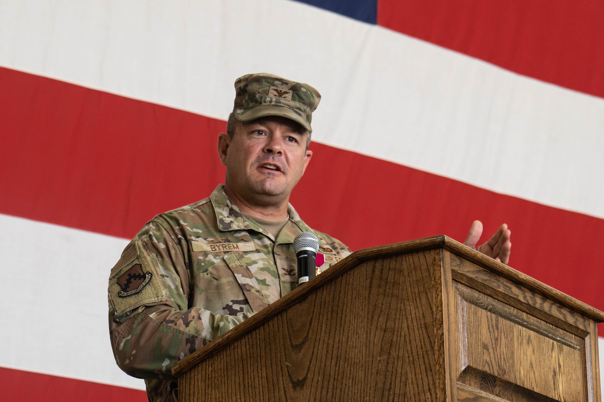 8th Maintenance Group holds change of command ceremony