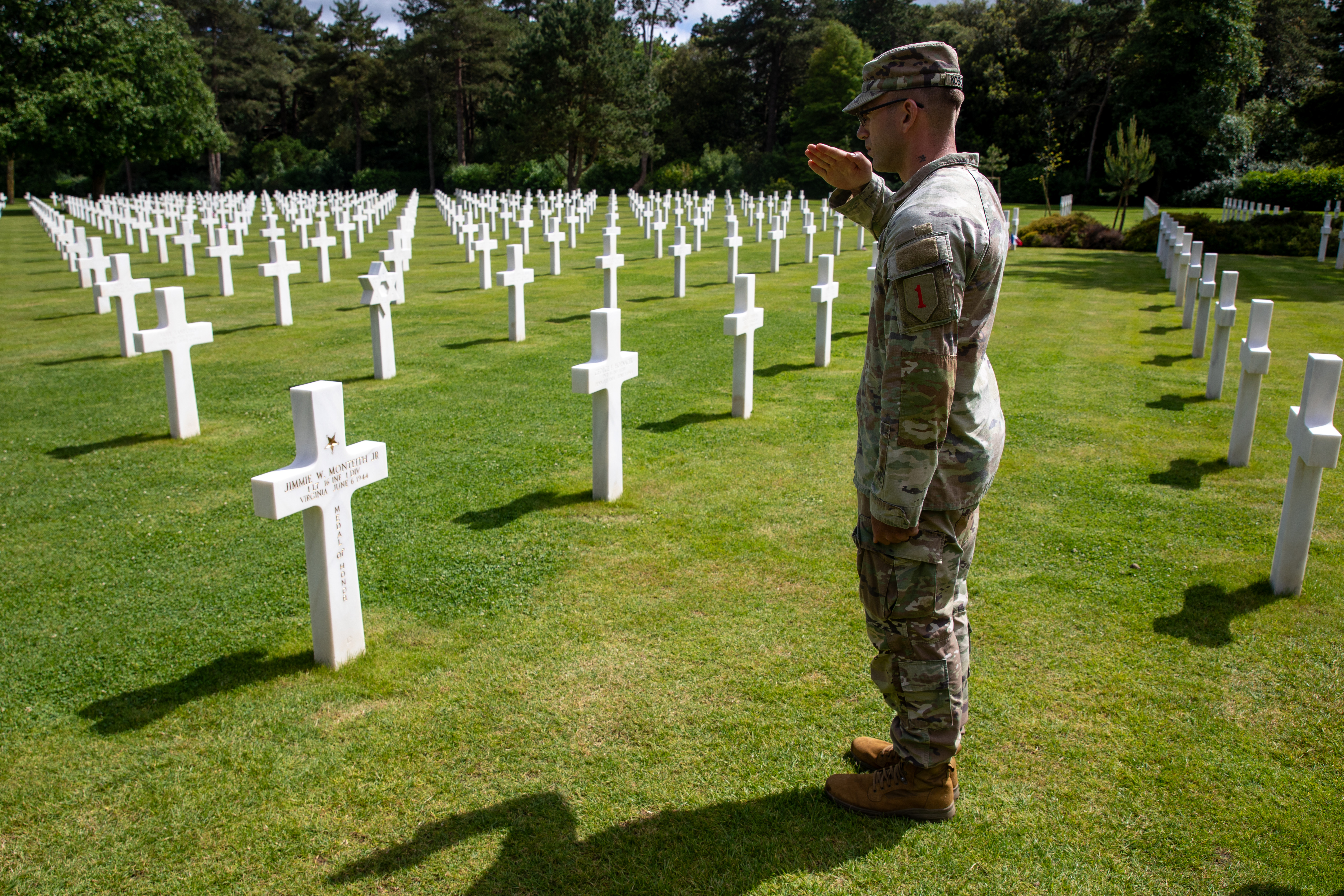 Big Red One Soldiers Retrace the Path of D-Day During Normandy