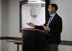 Wes Ladlee, chief of the Maintenance Support Office under U.S. Army Medical Logistics Command’s Medical Maintenance Management Directorate, or M3D, provides an overview of Army medical maintenance support during a Healthcare Technology Management Week event on May 17, 2026, at Fort Detrick, Maryland.