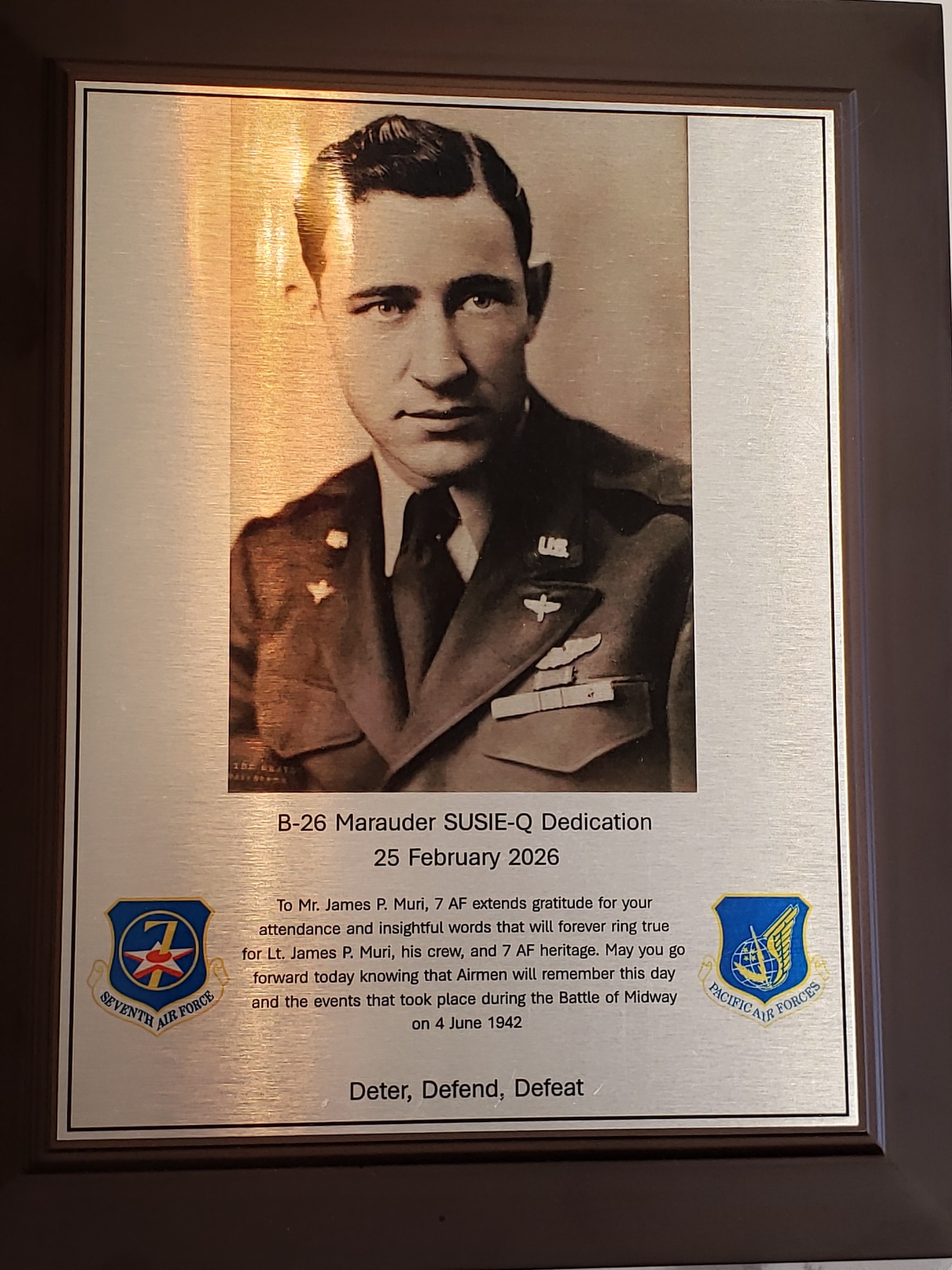 “Susie-Q” Runs Down the Red Castle: Remembering Oregon connections to 1st Lt. James P. Muri at the Battle of Midway
