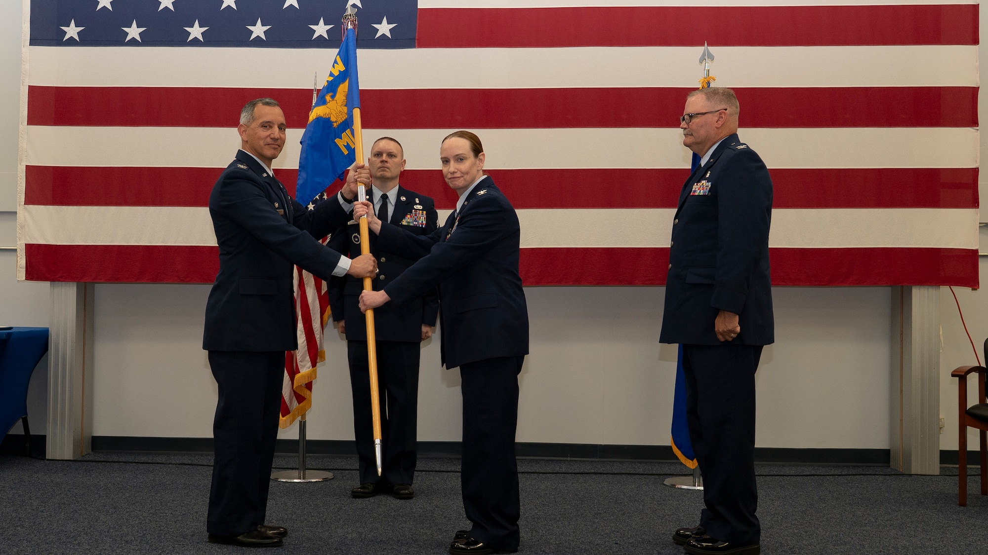 Outgoing commander passes guidon