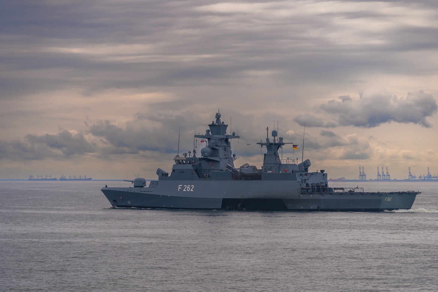 German Navy Braunschweig-class corvette FGS Erfurt (F262) departs the port of Gdynia, Poland, to participate in exercise Baltic Operations (BALTOPS) 2026 June 4, 2026.