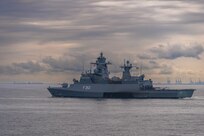 German Navy Braunschweig-class corvette FGS Erfurt (F262) departs the port of Gdynia, Poland, to participate in exercise Baltic Operations (BALTOPS) 2026 June 4, 2026.