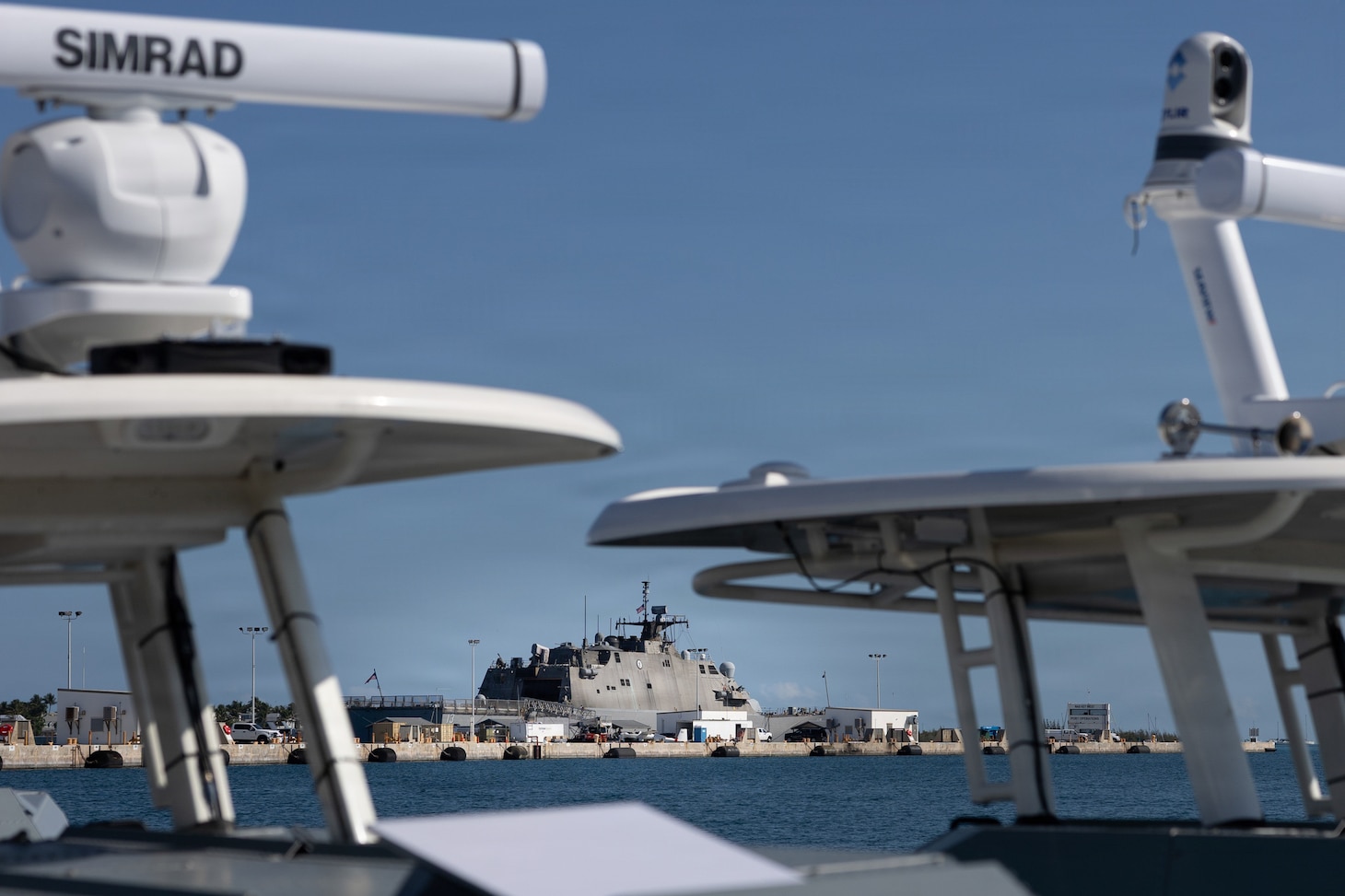 The Freedom-class variant littoral combat ship USS Wichita (LCS 13) sits pierside during the annual Fleet Experimentation (FLEX) 2026 event in Key West, Fla., April 29, 2026.