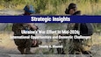 Slide for the Strategic Insights article, Ukraine’s War Effort in Mid-2026: International Opportunities and Domestic Challenges by Timothy K. Blauvelt